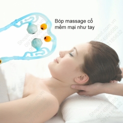 Dụng cụ bóp massage cổ bằng tay, loại có  từ tính, vật liệu nhựa PP-TPR mềm, dẻo