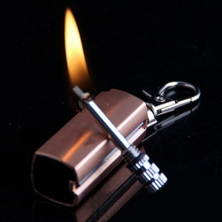 Bật lửa móc khóa mini xăng kiểu quẹt diêm HY613 vỏ hợp kim