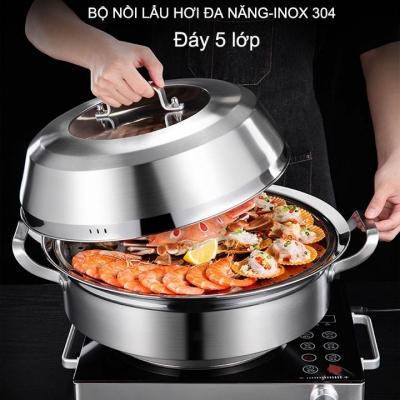 bo noi lau hoi inox 304, D36cm