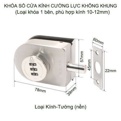 khoa so cua kinh khong khung mo 1 ben