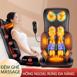 Đệm massage toàn thân thế hệ mới, có hồng ngoại, rung