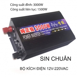 Bộ đổi nguồi điện (kích điện- Inverter) 3000W, 12V lên 220VAC